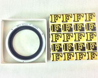 Vintage Nikon F Br - 2 Adapter Ring For Bellows In The Box Circa 1960