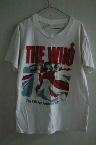 Vintage The Who The Kids Are Alright Tour London T Shirt 1989 S.  Xl