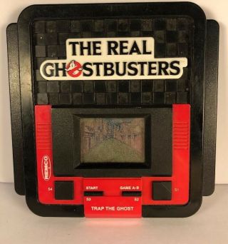 The Real Ghostbusters Trap The Ghost Vintage Handheld Lcd Video Game Remco 1988