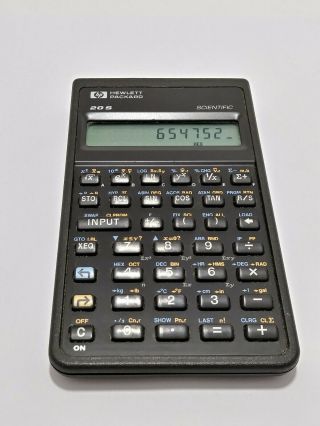 Vintage Hp 20s Scientific Calculator 1987 Hewlett Packard