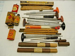 Vintage Cleaning Supplies And Rods