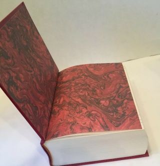 Lord Of The Rings Collector’s Edition Red Leather Book Map JRR Tolkien HMCO 1987 5