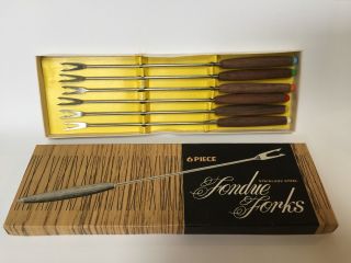 Vintage Fondue Forks 6 Piece Japan Stainless Steel $26 Post