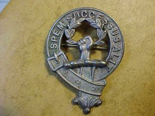 Vintage Scottish Clan Ross Badge - Spem Successus Alit