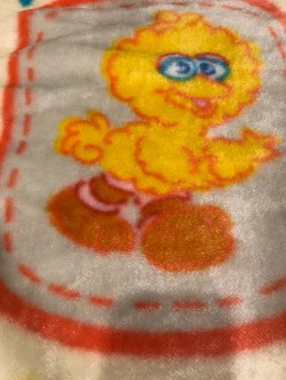VTG Sesame Street Babies Fleece Baby Blanket No Damage Plush Style 5