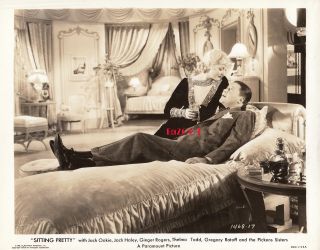 Thelma Todd & Jack Oakie Vintage Photo 1933 Pre - Code " Sitting Pretty "