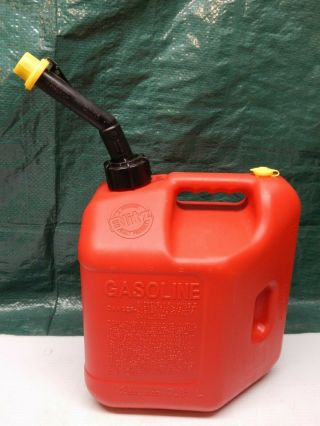 Vintage Vented Blitz Gasoline Can,  2 Gallon,  8 Oz. ,  2.  5,  Spout