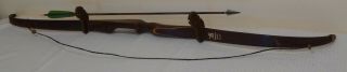 Vintage Wards Western Field Recurve Standard Hunter Ebp Bow Old Metal Tip Arrows