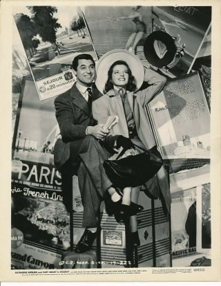 Katharine Hepburn Cary Grant Vintage Holiday Columbia Pictures Portrait Photo