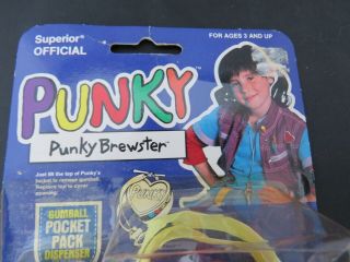 Vintage Punky Brewster Gumball Pocket Pack (Locket) MOC 1984 2