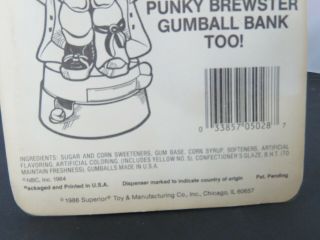 Vintage Punky Brewster Gumball Pocket Pack (Locket) MOC 1984 8