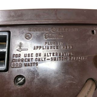 General Electric Telechron Clock Radio Alarm Timer Bakelite Case Model 8869 Vtg 5