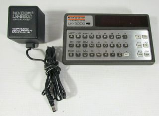 Vintage Nixdorf Lk - 3000 Pocket Calculator And Computer - 16 Digit Led W/ Lk - 3900