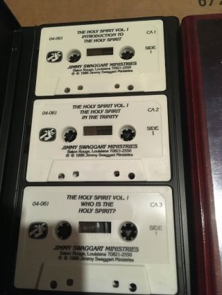 Jimmy Swaggart 9 Cassette Tape Set “the Holy Spirit” Vol 1 - 3 AudioBook Vintage 2