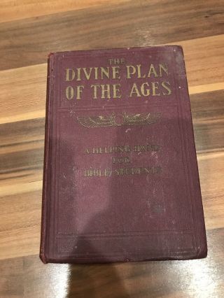 1910the Divine Plan Of The Ages Watchtower Studies In The Scriptures Jehovah