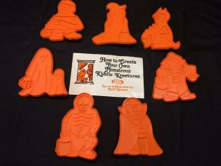 Vintage Kiddy Kreetures - 1979 - By Chilton - 7 Halloween Cookie Cutters