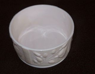 Vintage Jeannette Shell Pink Milk Glass Rose Dresser Powder Box Candy Dish Jar 5