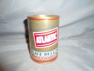 Vintage Atlantic Premium Motor Oil Bank 3 X 2 " Good Shape