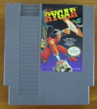 Rygar Nintendo Entertainment System 1987 Vintage Nes - 001 Game Classic Gray