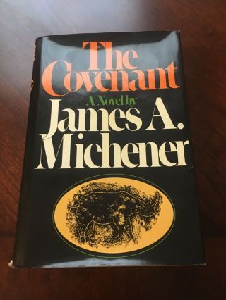 James Michener The Covenant 1st Edition Hc Book.