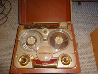 Vintage Revere T - 100 Reel To Reel Audio Tape Recorder
