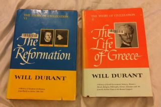 The Story Of Civilization Ii The Life Of Greece & Vi The Reformation Will Durant