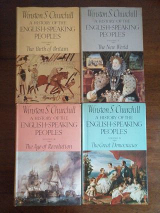 A History Of The English Speaking Peoples Winston S Churchill 4 Vol 1st Editions