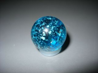 Marbles - Vintage - Hand Made - Blue Mica Cloud - 11/16 "