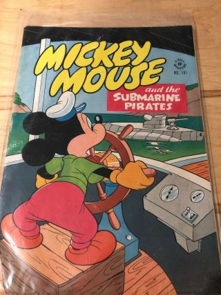 Vintage 1947 Mickey Mouse And The Submarine Pirates 141 Comic