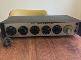 Vintage Shure Microphone Mic 4 Channel Mixer M68fc