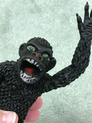 Vintage Imperial Toys Gorilla Ape Rubber Jiggler Figure Hong Kong King Kong 8 "