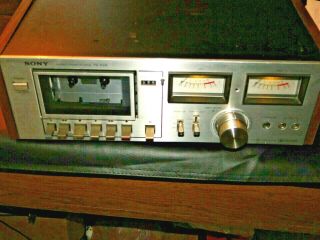 Vintage Sony Tc - K2a Stereo Cassette Deck Tape Player - Small Issue W Vu Meters