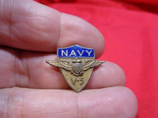 Vintage Ww2 Military Us Navy Pin B - 68