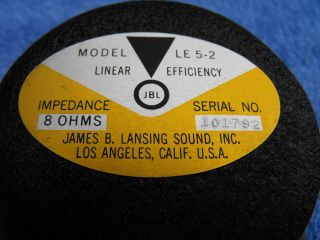 ONE JBL Midrange LE5 - 2 from L100 Speakers Parts/Repair 3