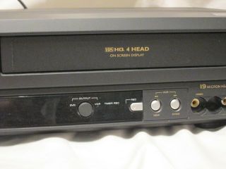 Symphonic VHS DVD Combo Player WF803 Video Cassette Recorder No Remote 3