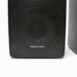 Radio Shack Realistic Minimus 7 Bookshelf Stereo Speakers Pair 40 - 2030B Black 2
