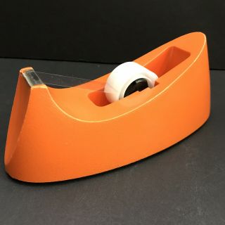 Vintage Orange Scotch Tape Dispenser C - 15 Desktop Accessories