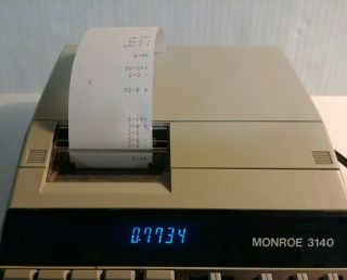 Monroe - 3140 - VTG Business Commercial Adding Machine Calculator - 3