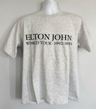 1992/93 Vtg Elton John World Tour Diet Coke Concert T - Shirt Sz Xl Rocketman