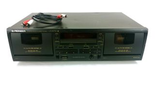 Pioneer Ct - W770 Dual Cassette Deck Dolby Auto Ble Reverse Hi - Speed Bundle