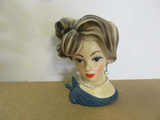 Vintage Lady Head Vase Napco Ware C7293