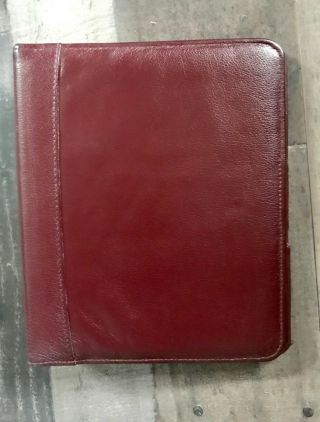 Vintage Franklin Covey Top Grain Cowhide Leather Planner Binder 7 Ring Usa