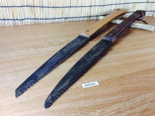 Japanese Vintage Nokogiri Pull Saw Carpentry Tool Set 2 Japan Blade 210mm Ak041