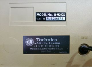 Technics RS - M240X Cassette Deck (1981) Made in Japan 5