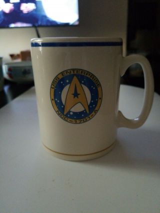 Vintage 1993 Pfaltzgraff Star Trek Uss Enterprise Ncc 1701 A Coffee Cup Mug