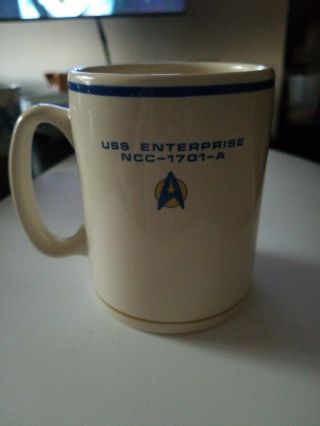 VINTAGE 1993 PFALTZGRAFF STAR TREK USS ENTERPRISE NCC 1701 A COFFEE CUP MUG 2