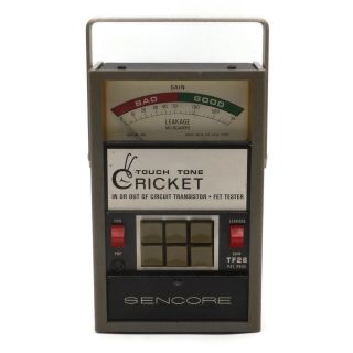 Vintage Sencore Touch Tone Cricket Fet Tester Or Decor