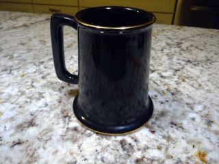 Vintage Disneyland Mug Ceramic Black Walt Disneyland gold trim cup 3