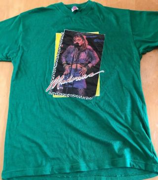 Vintage Madonna T - Shirt From The 1980s Retro Tour Gig Concert Small
