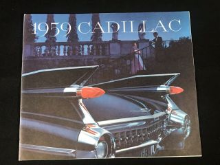 Vtg 1959 Cadillac Car Dealer Advertising Sales Brochure